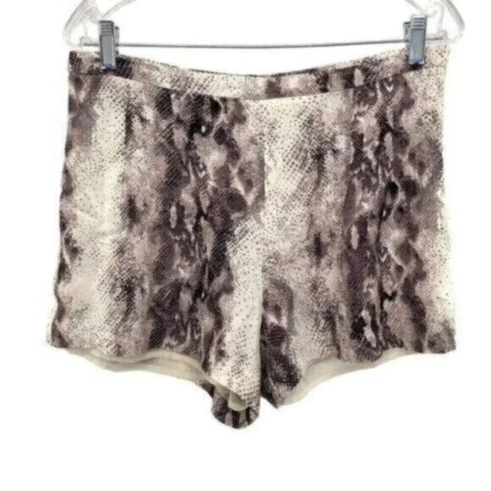 Gianni Bini Snakeskin High Rise Shorts